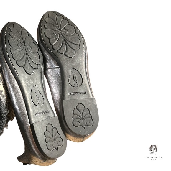 Born Silver Ballet Flats Size 8M - Picture 4 of 5
